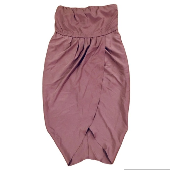 TWELFTH STREET BY CYNTHIA VINCENT Silk Lined Strapless Silk Mini Dress - Picture 1 of 5